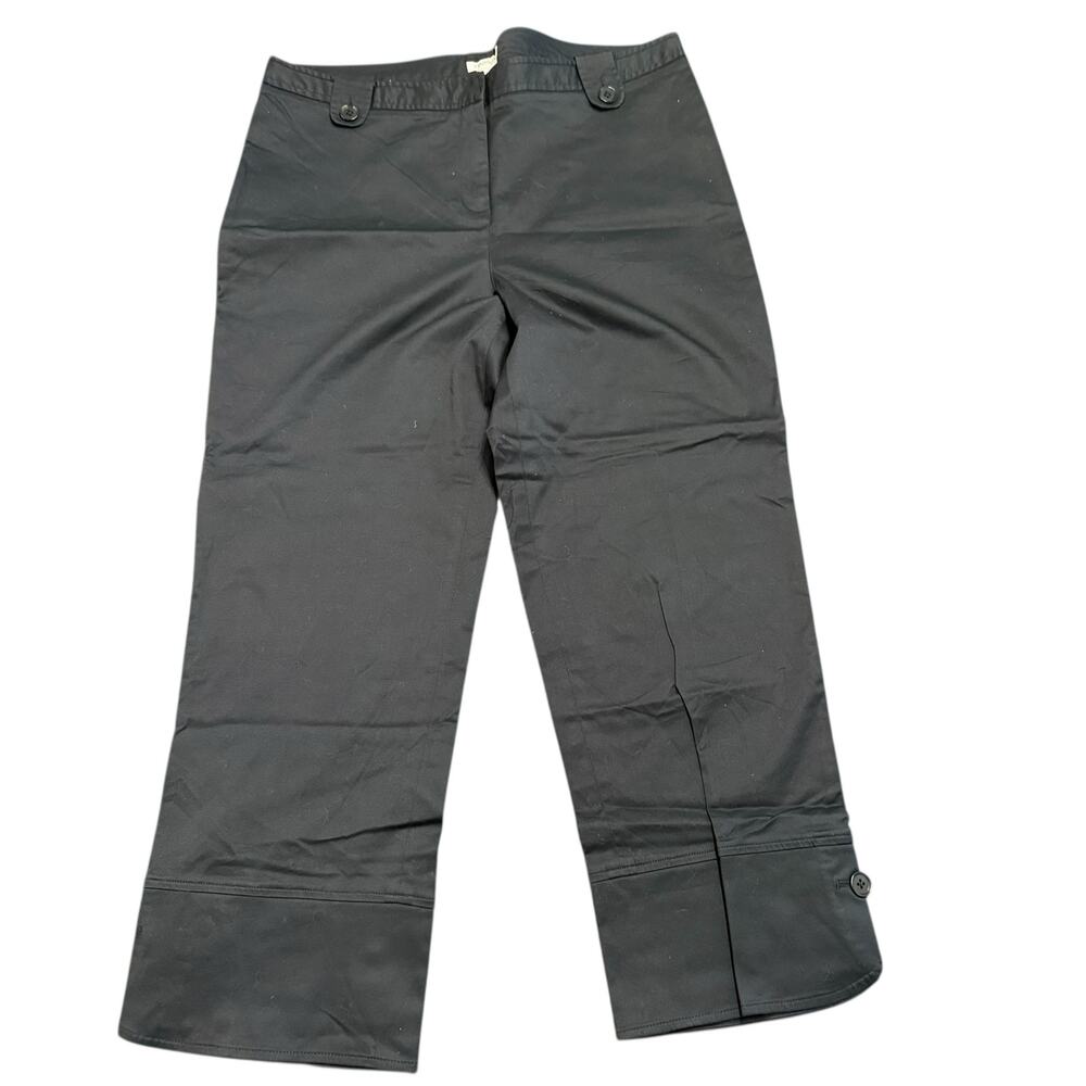 Harold’s Women’s New black pants with cuff detail, Size 14 NEW